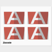 AngularJS Shield Logo Rechteckiger Aufkleber (Blatt)