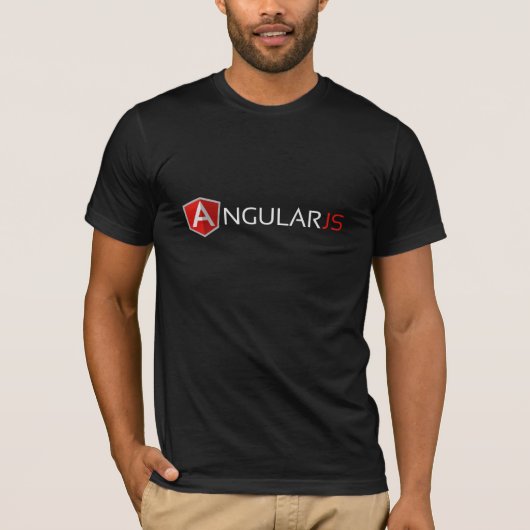 AngularJS T - Shirt (dunkelgrau) (Vorderseite)