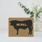 Angus Bull Postcard Postkarte (Stehend Vorderseite)