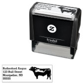 Angus Bull Rücksendeadresse Permastempel (Beispiel)