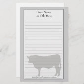 Angus Bull Stationery Briefpapier (Vorne/Hinten)