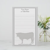 Angus Bull Stationery Briefpapier (Stehend Vorderseite)
