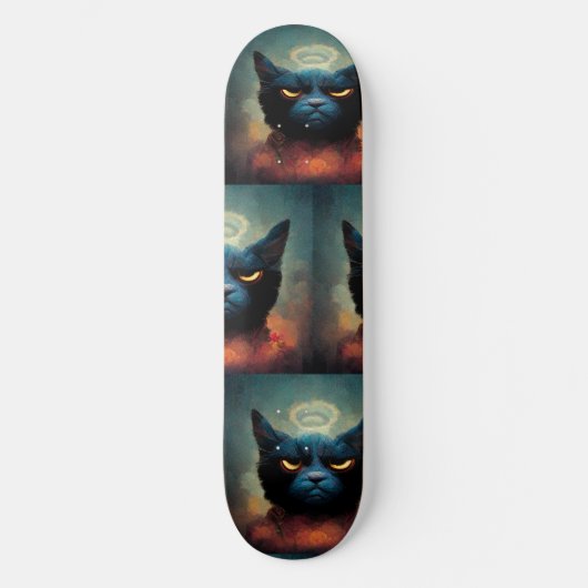 Angus die eine wahre Katze/Gott Skateboard (Vorderseite)