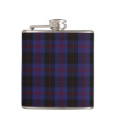 Angus District Clan Tartan Kariertes Muster Flachmann (Vorderseite)