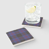 Angus District Tartan Steinuntersetzer (Seitenansicht)