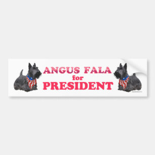 Angus Fala für PRÄSIDENT Autoaufkleber