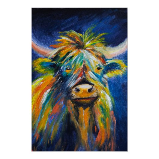 Angus Highland Cow Poster (Vorderseite)
