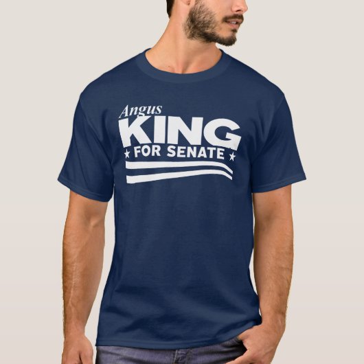 Angus King für Senat T-Shirt (Vorderseite)