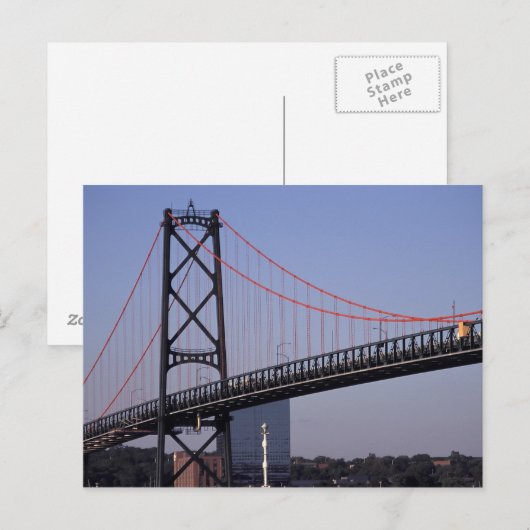 Angus L Macdonald Bridge, Halifax, Nova 2 Postkarte (Vorne/Hinten)