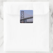 Angus L Macdonald Bridge, Halifax, Nova 2 Quadratischer Aufkleber (Tasche)