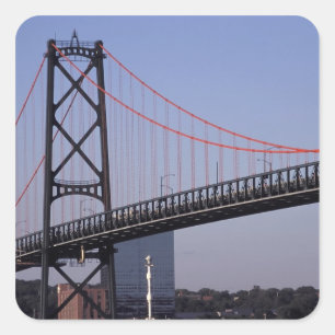 Angus L Macdonald Bridge, Halifax, Nova 2 Quadratischer Aufkleber