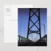 Angus L Macdonald Bridge, Halifax, Nova Postkarte (Vorne/Hinten)