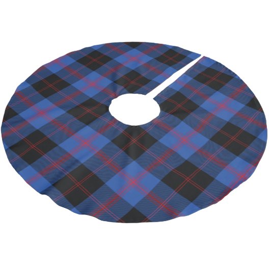 Angus Modern Christmas Tree Skirt Polyester Weihnachtsbaumdecke (Schrägansicht)