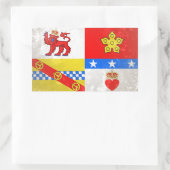 Angus Rechteckiger Aufkleber (Tasche)