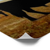 Angus-Rinder im Betrieb Poster (Ecke)