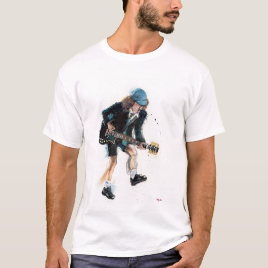 Angus Young AC/DC T-Shirt (Vorderseite)