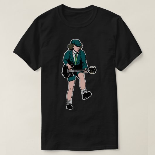 Angus Young Sticker T-Shirt (Design vorne)