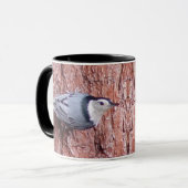 Anhaften Baum-Kleiber-Vogel-Tasse Tasse (Vorderseite Links)