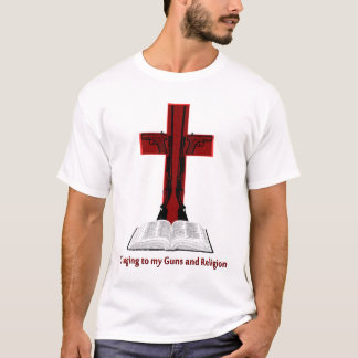 Anhaften meinen Gewehren und Religion T-Shirt