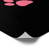 Anhaften meines Hundes auf Augenhöhe Poster (Ecke)