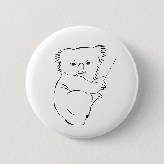 Anhaftender Koalaknopf Button (Vorderseite)
