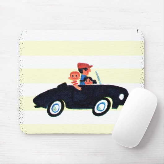 Anhalten der offenen Straße 3 Mousepad (Mit Mouse)