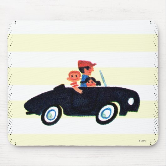 Anhalten der offenen Straße 3 Mousepad (Vorne)