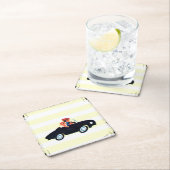 Anhalten der offenen Straße 3 Rechteckiger Pappuntersetzer (Vor Ort)