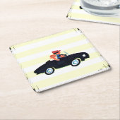 Anhalten der offenen Straße 3 Rechteckiger Pappuntersetzer (angewinkelt)