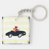 Anhalten der offenen Straße 3 Schlüsselanhänger (Rückseite)