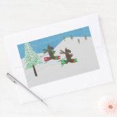 Anhalten der Slopes 2015CardWettbewerb-Labels Rechteckiger Aufkleber (Umschlag)