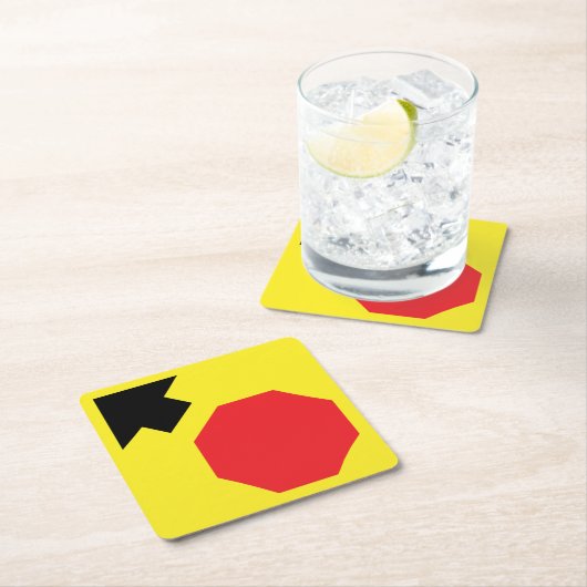 Anhalten des Diamant-Shape-Untersetzer Rechteckiger Pappuntersetzer (Vor Ort)