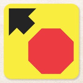 Anhalten des Diamant-Shape-Untersetzer Rechteckiger Pappuntersetzer