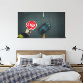 Anhalten Leinwanddruck (Insitu (Schlafzimmer))