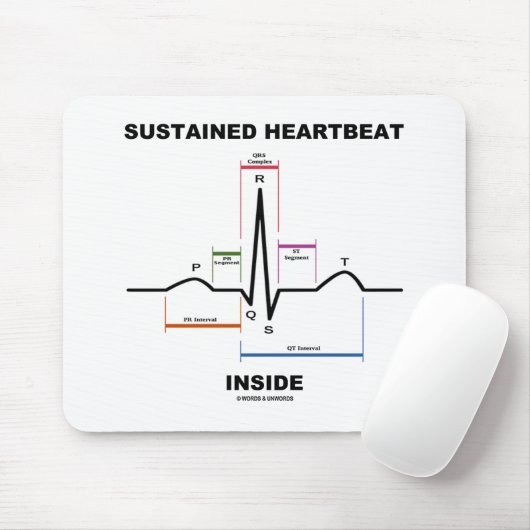 Anhaltendes Herzschlag im Innern (Elektrokardiogra Mousepad (Mit Mouse)