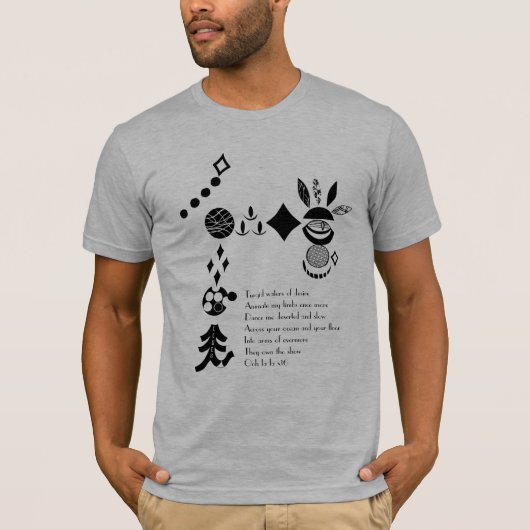 Anhaltspunkt-Band "Elope" Schablone u. lyrisches T-Shirt (Vorderseite)