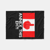 Anhang Eh! Funny Pro Canada Flag für Anti Fleecedecke (Vorderseite (Horizontal))