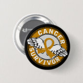 Anhang-Krebs des Überlebend-14 Button (Vorne & Hinten)