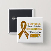 Anhang-Krebs für jedes ..... trage ich stolz Button (Vorne & Hinten)