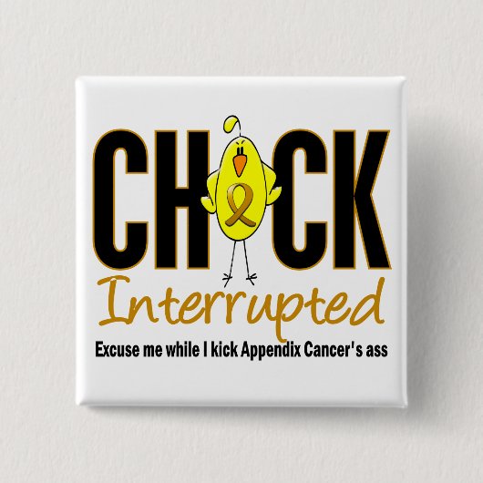 Anhang-Krebs-Küken unterbrochen Button (Vorderseite)