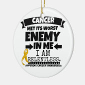 Anhang-Krebs traf seinen schlechtesten Feind in Keramik Ornament (Links)