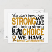 Anhang Krebs, wie stark wir sind Postkarte (Vorne/Hinten)