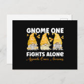 Anhang Krebsanblähung Krebs Bernsteinfarben Postkarte (Vorne/Hinten)