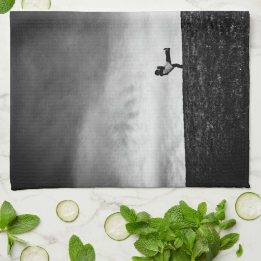 Anhänge auf Hügel Geschirrtuch (Gefaltet)