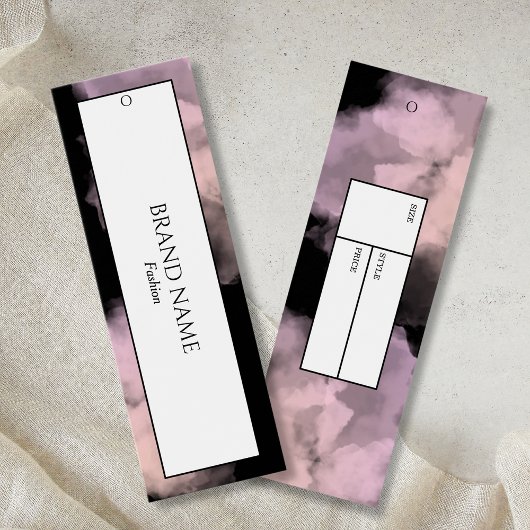 Anhängemarke "Wasserfarbe" | Schwarz