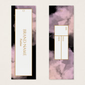 Anhängemarke "Wasserfarbe" | Schwarzes Gold (Vorne & Hinten)