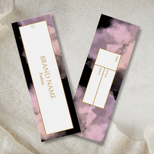 Anhängemarke "Wasserfarbe" | Schwarzes Gold