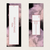 Anhängemarke "Wasserfarbe" | Schwarzes Rosa (Vorne & Hinten)