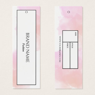 Anhängemarke "Wasserfarbe" Weißschwarz