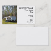 Anhänger-Camping Visitenkarte (Vorne/Hinten)